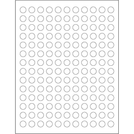 Bondad 0.5 in. White Circle Laser Labels, 15400PK BO3349542